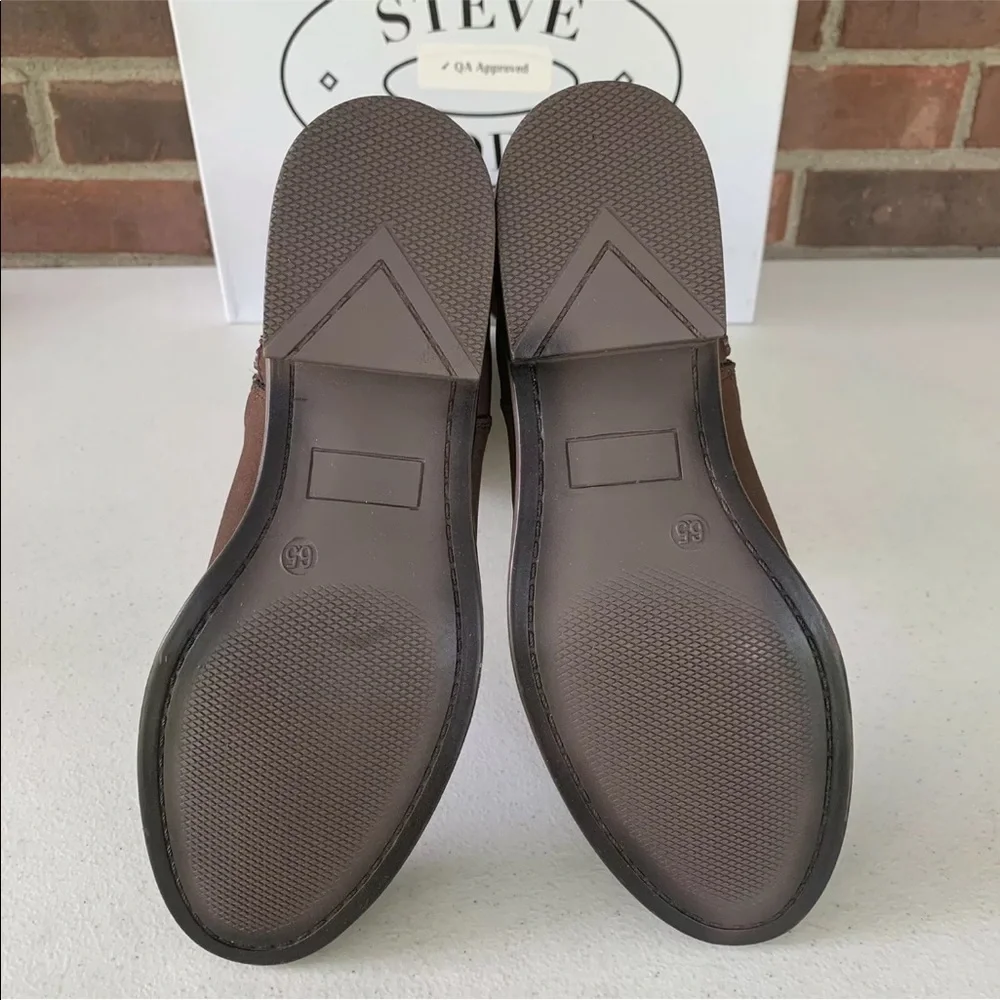 Steve Madden Women’s Rhapsody fabric brown knee high boots US 6.0 NEW - Picture 6 of 11